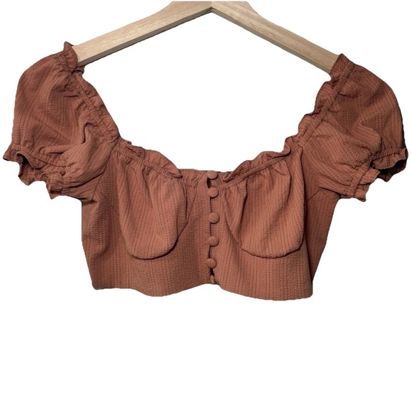 Free People Tops - Free People malagueña Crop Top Size‎ 2 Milk Maid Boho